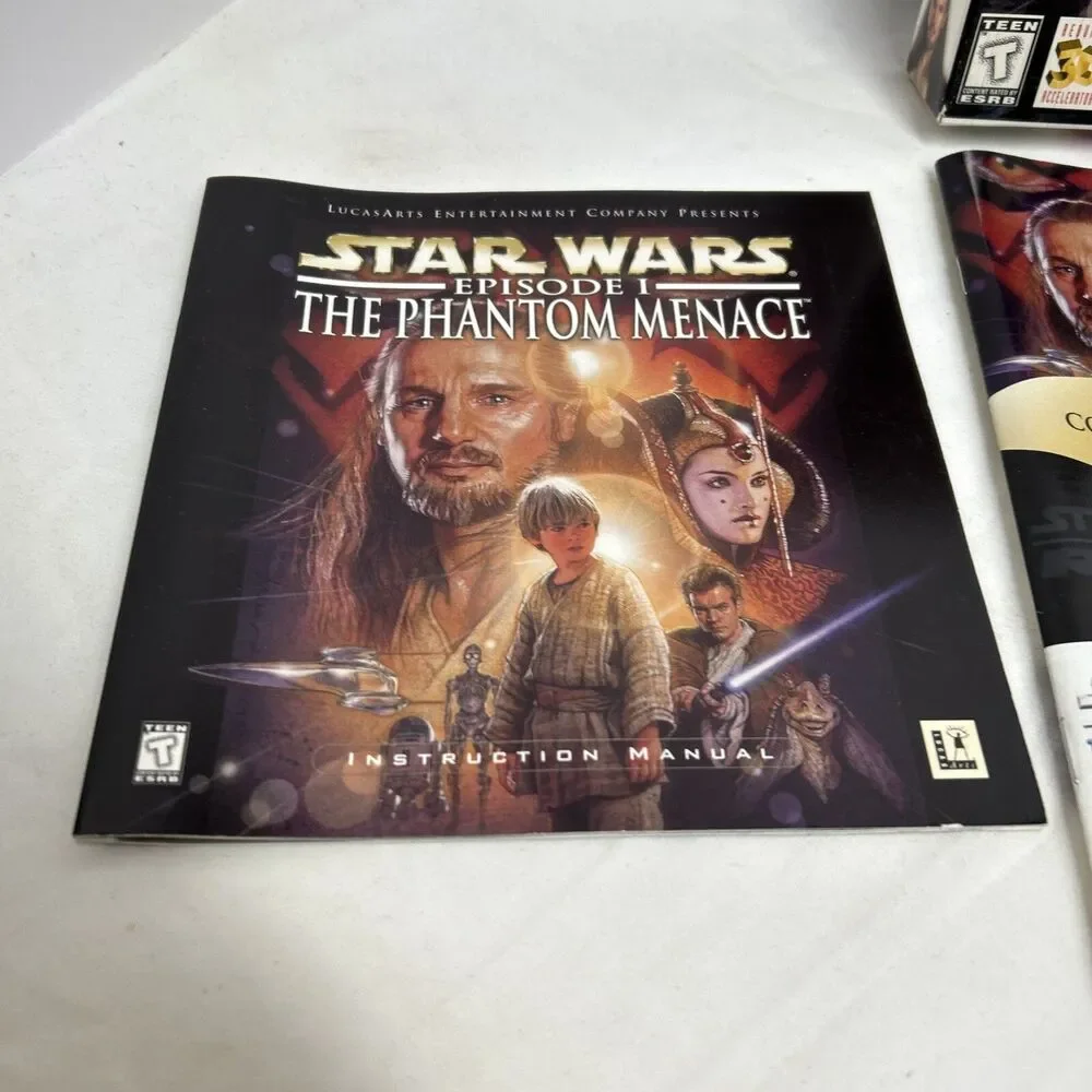 🔥LOT‎ OF 2 - STAR WARS PC GAMES - EPISODE 1 & THE FALLEN VGC